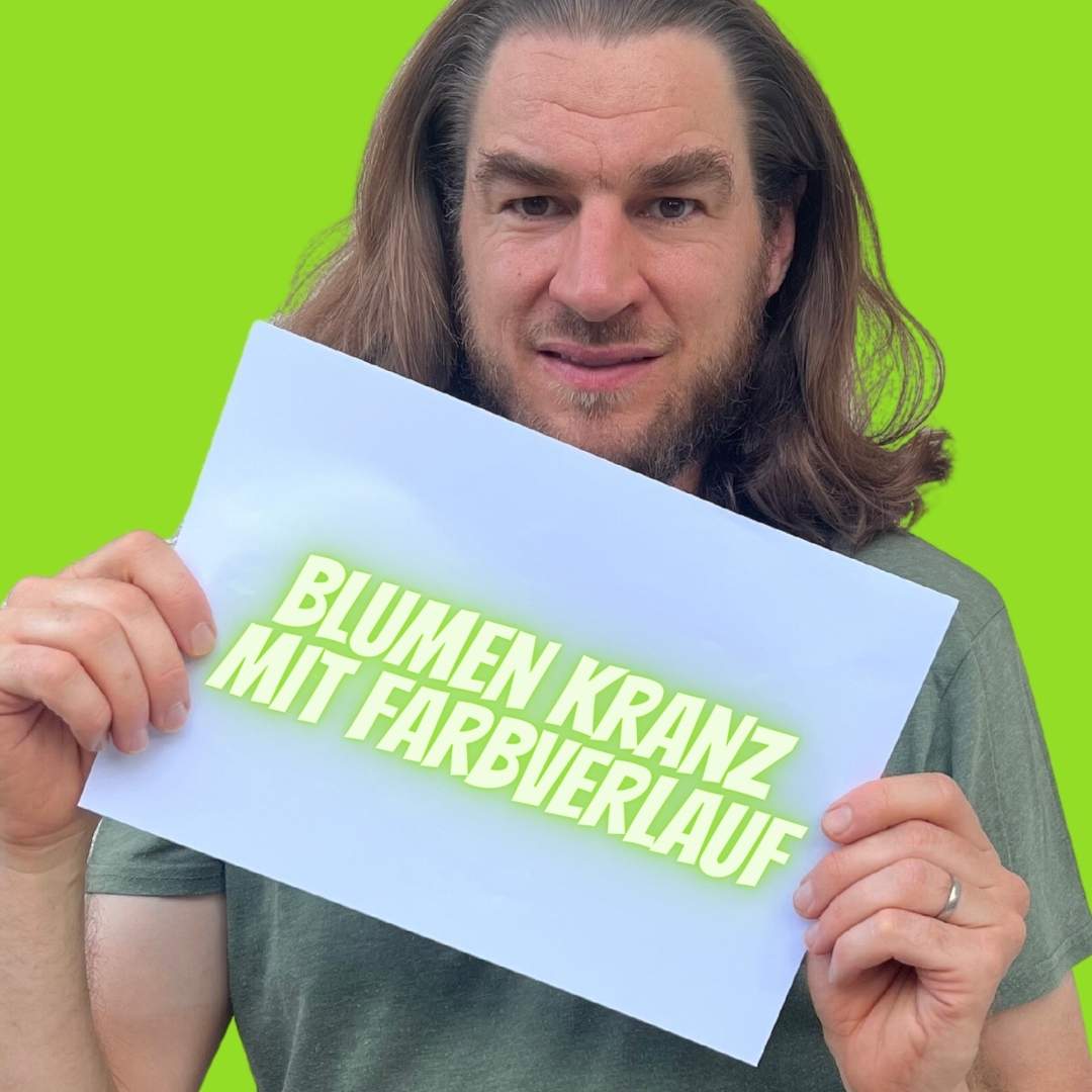 Das dekorierte Marmeladeglas zum selber dekorieren - Blumenmann