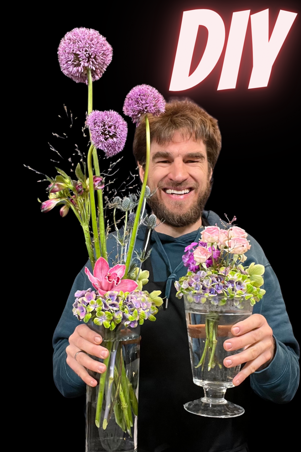 Blumenstrauss mit hortensien selber binden mit wenig Handgriffen