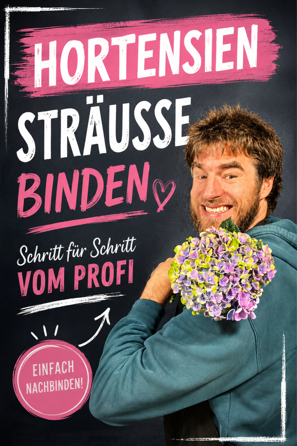 Ideen zum selber einen Blumenstrauss mit der eleganten Hortensie binden