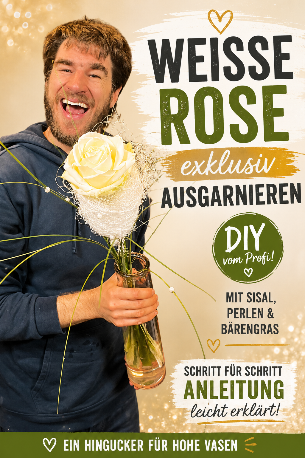 Rose elegant dekorieren