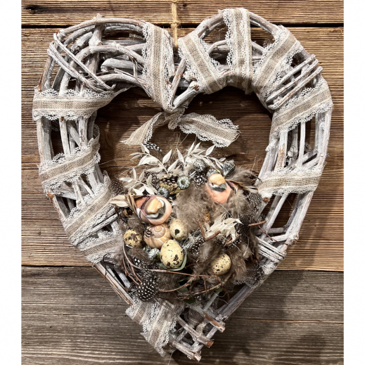 Herz upcycling für eine tolle Frühlings Dekoration zum selber basteln