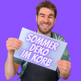 Korb bepflanzt für sonnigen Standort