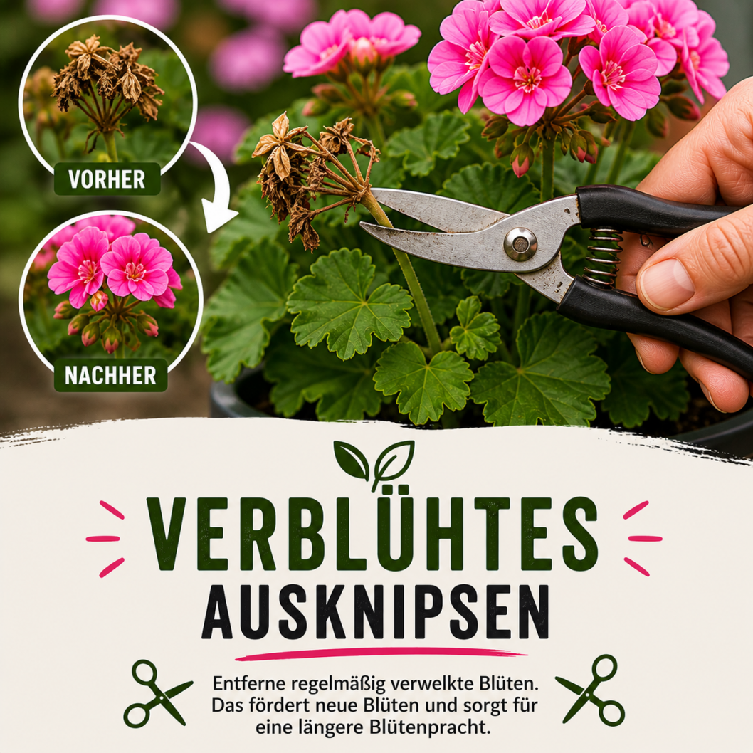 Verblüte Blüten ausknipsen damit die Blütenpracht üppiger Wird Sommer Deko