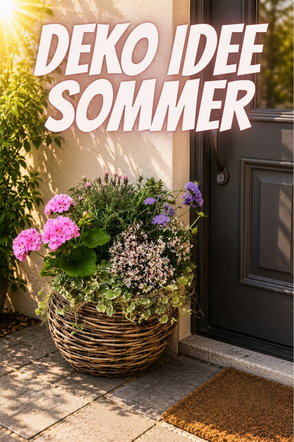Sommer Deko idee für vor das Haus